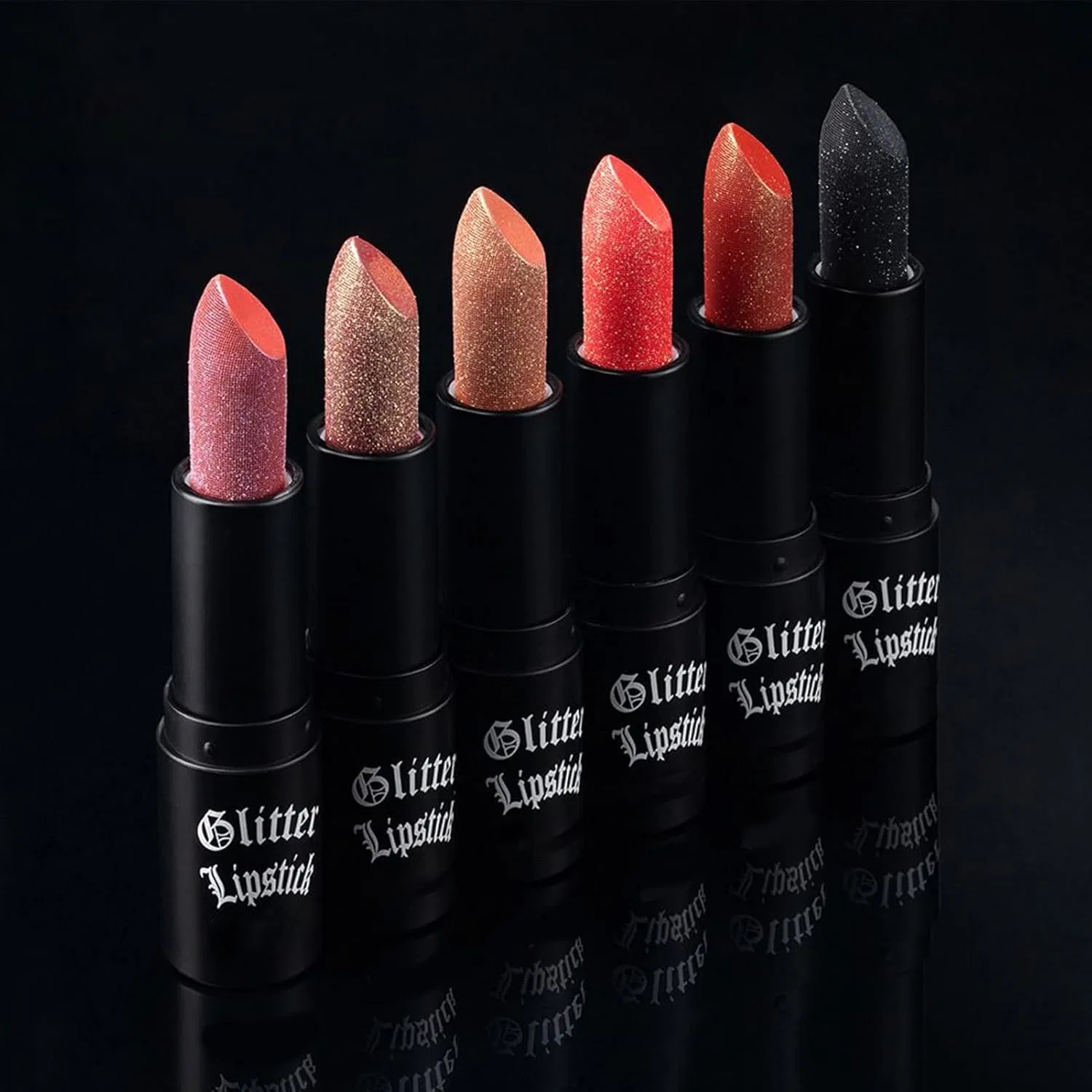 Набор блесков для губ Glitter Lipstick 6 шт., белый — фото 3