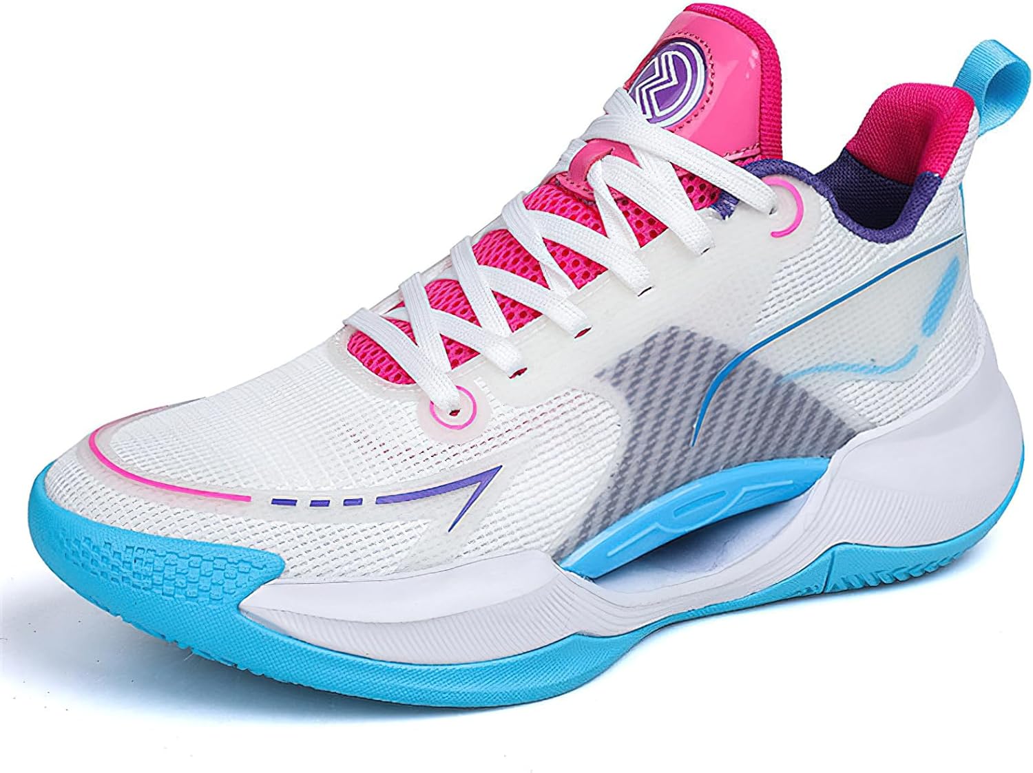 

Мужские баскетбольные кроссовки Exusiai, средний верх, легкие, с противоскользящей подошвой, дышащие, для спорта в помещении и на улице, размер 11, синий