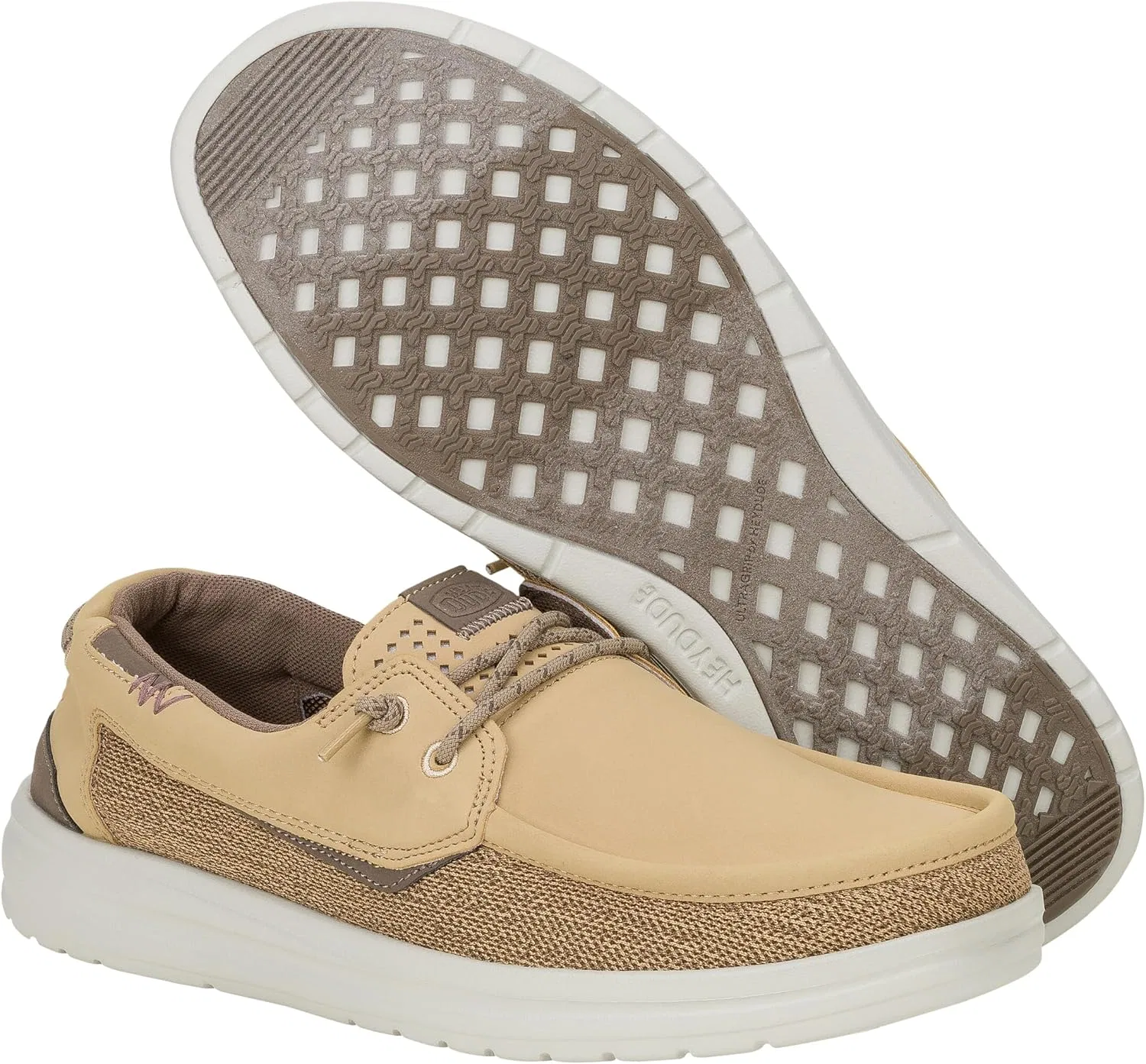 Лоферы мужские HEYDUDE, Incense/Morel Brown Mesh — фото 4