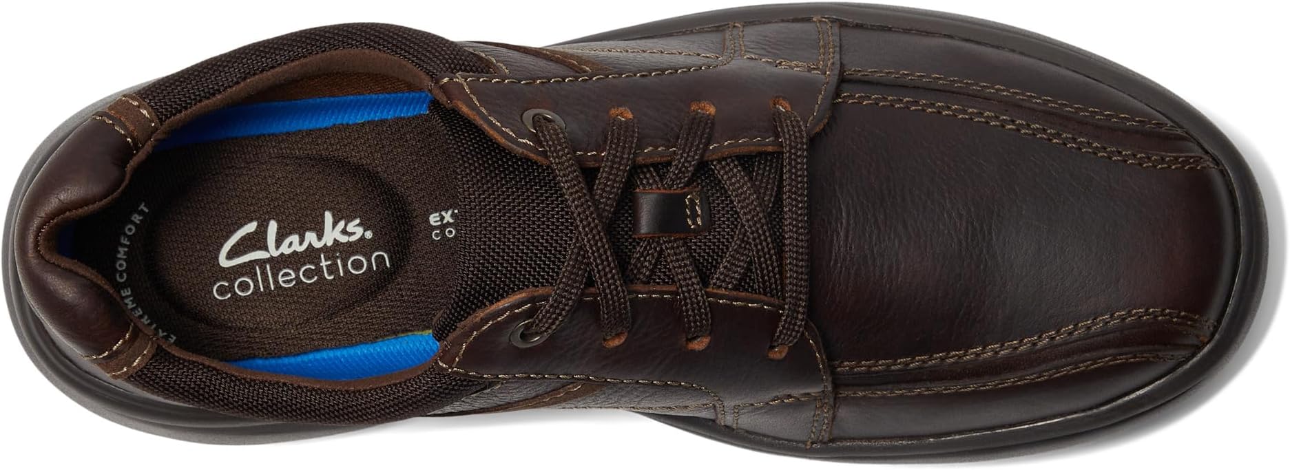 Кроссовки Clarks Bradley Walk, цвет Brown Tumbled Leather — фото 2