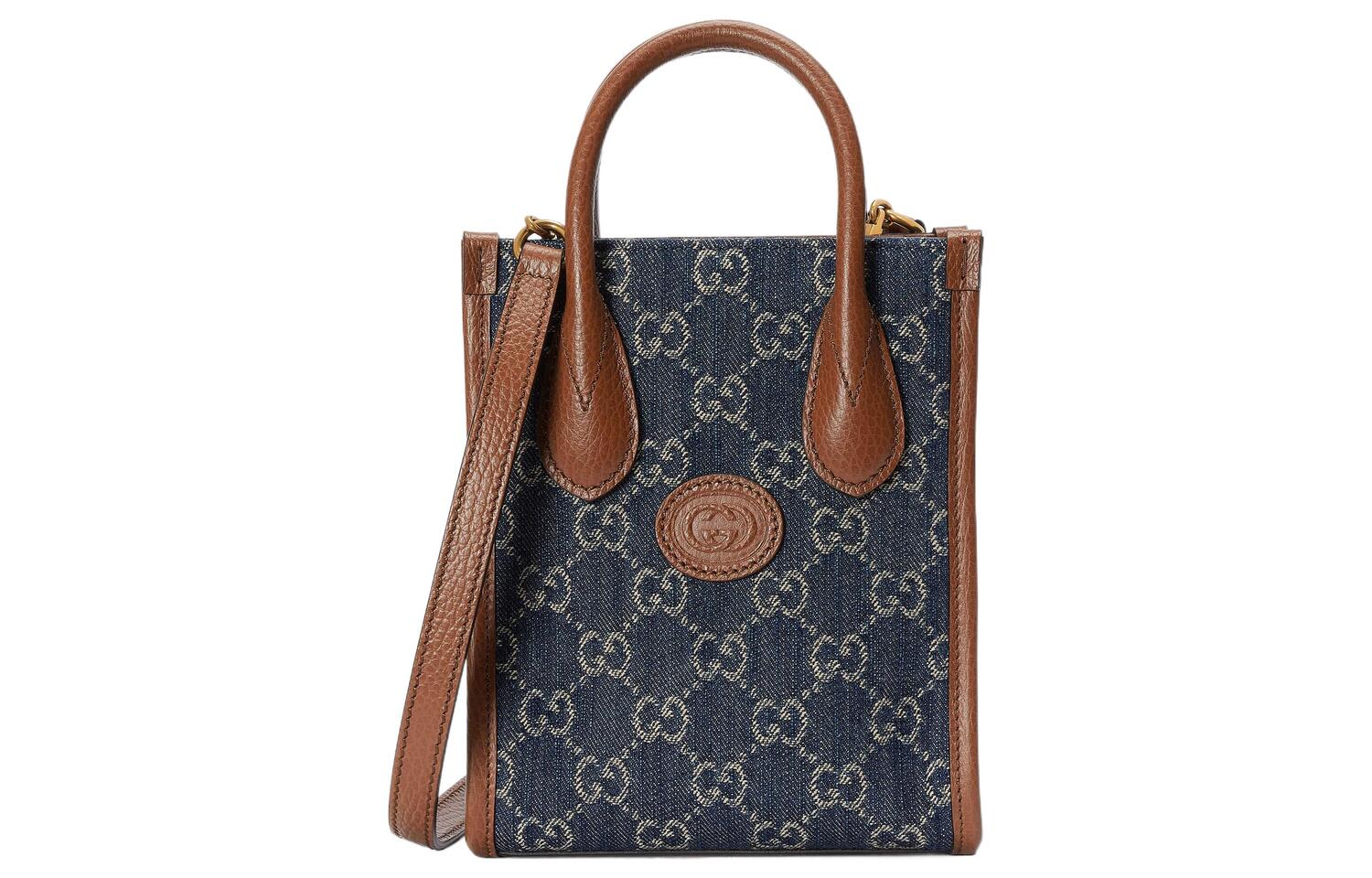 

Кожаная сумка-шоппер, шоппер, дамская сумка, сумка через плечо, мини-кроссбоди унисекс GUCCI, gift set(basic set+box+shopping bag)