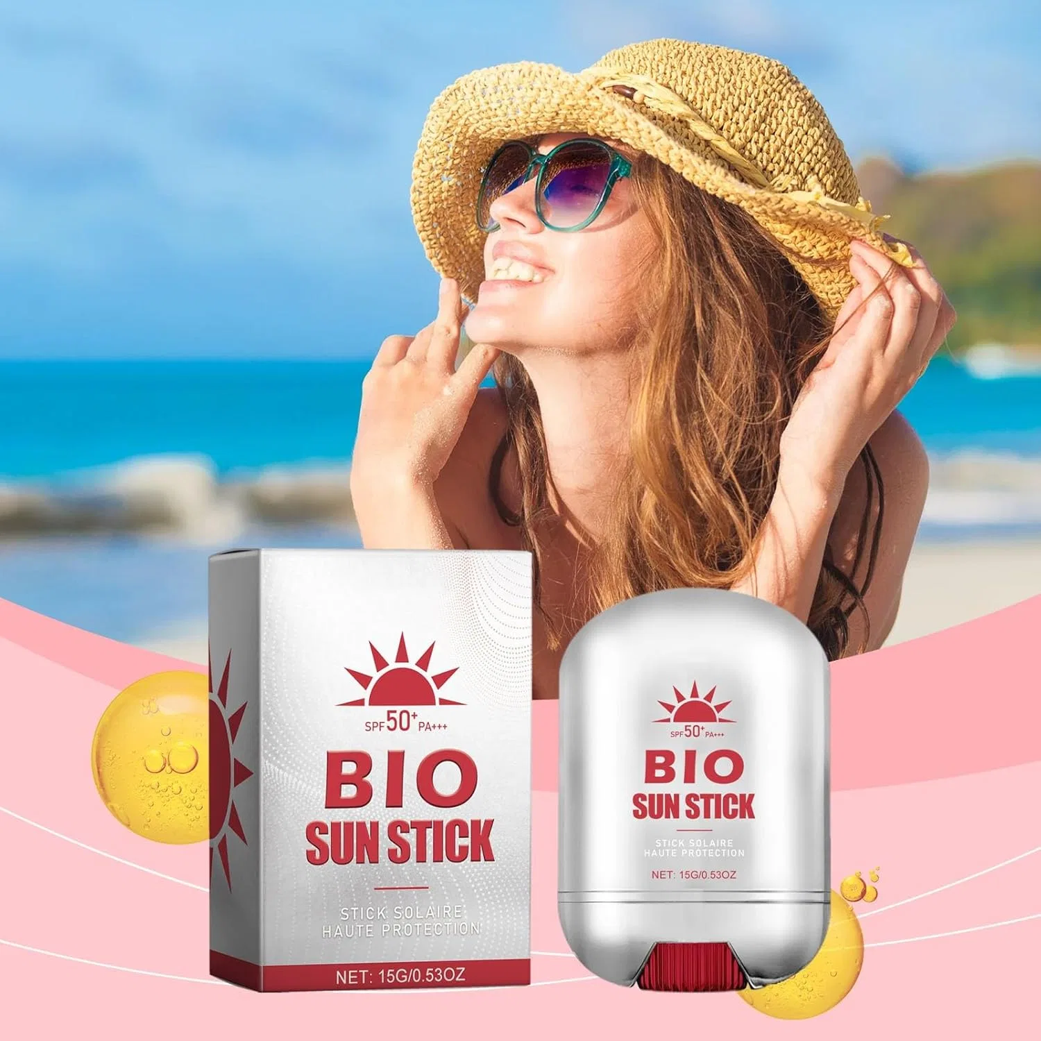 Солнцезащитный стик SPF 50 для лица и тела, 3 шт. Generisch, 3 Stück — фото 2