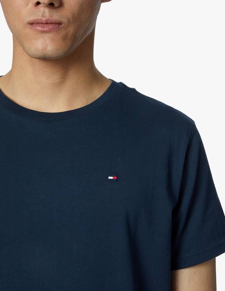 Хлопковая футболка со значком SS Tommy Hilfiger, цвет Navy Blazer — фото 4