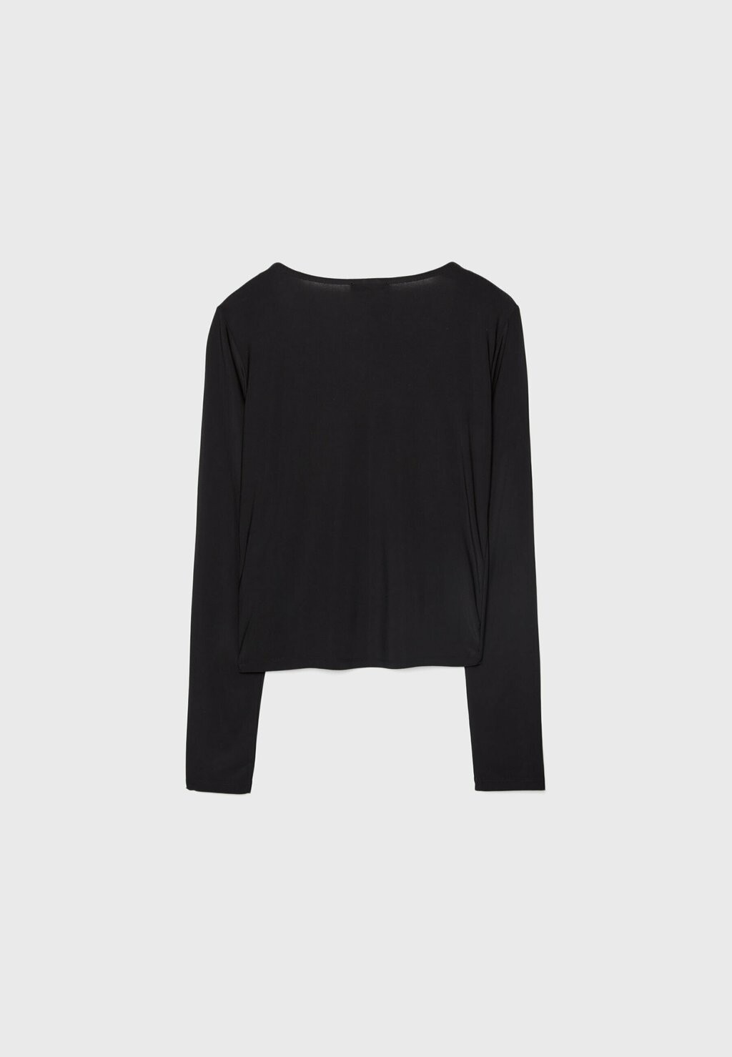 

Топ с длинными рукавами BUCKLED NECKLINE Stradivarius, черный