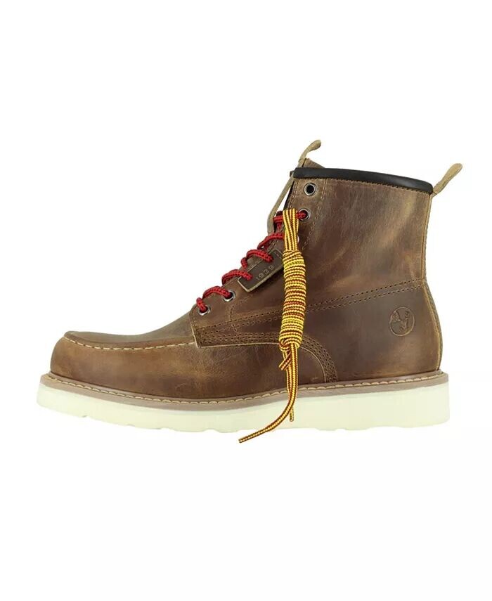 Мужские рабочие ботинки Moc Toe 6– Ботинки на танкетке со стальным носком – Подошва Vibram EVA – Рейтинг EH Berrendo, желтый — фото 3