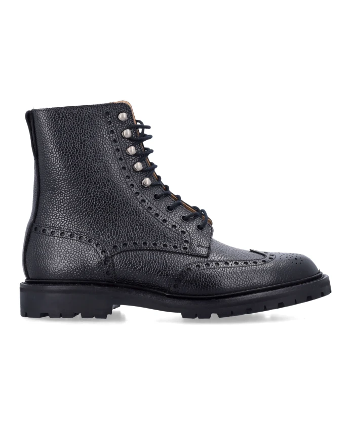 

Ботинки дерби с брогами aw24 Crockett & Jones, черный