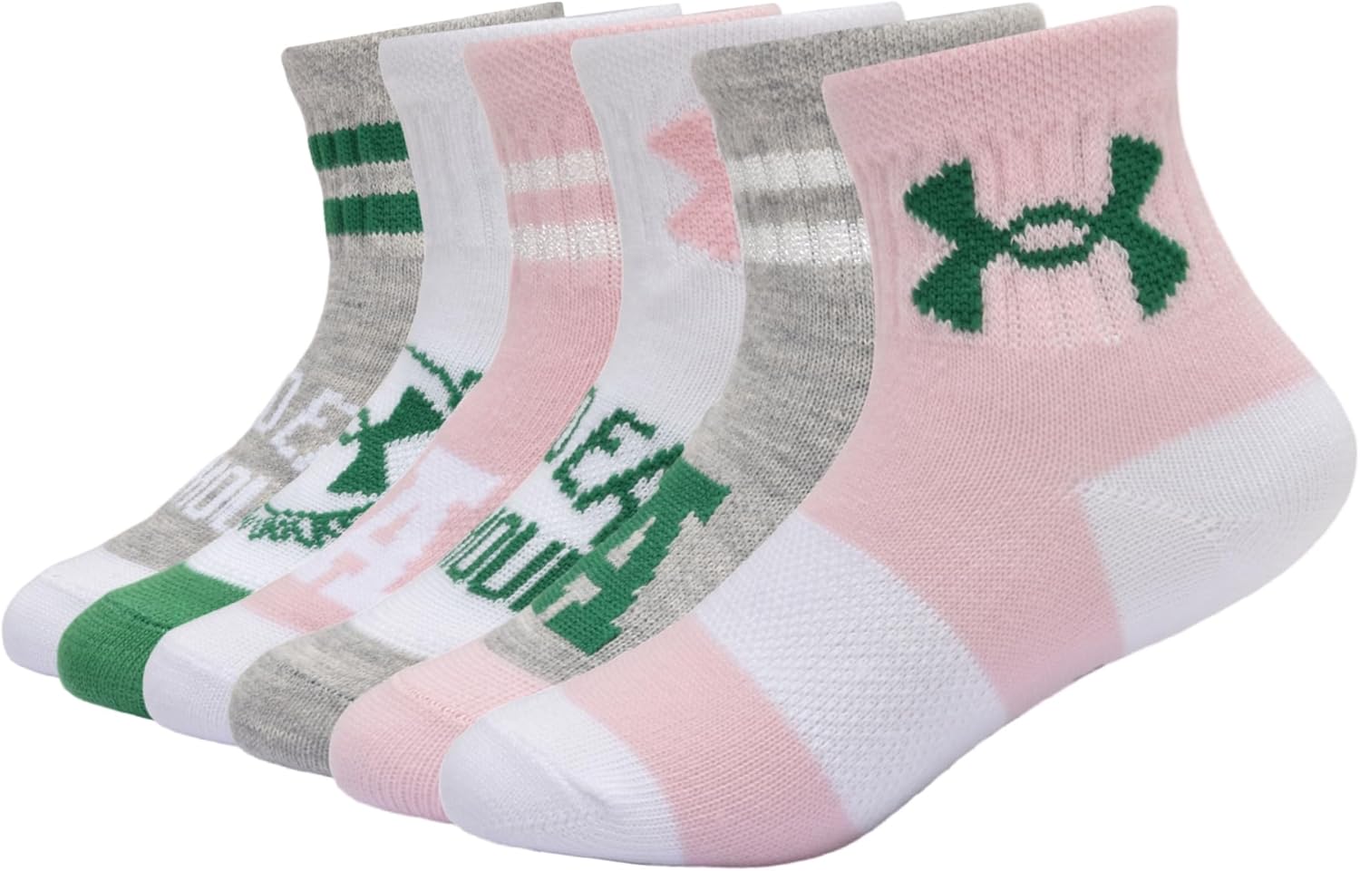 Детские носки Under Armour Multi Pack Quarter, Cheer White