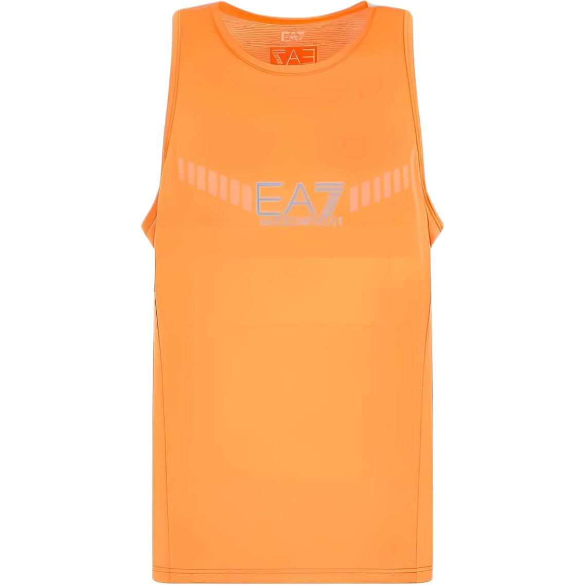 

EMPORIO ARMANI EA7 SS23 майка мужская ярко-оранжевая