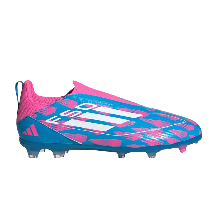 

Кроссовки Adizero F50 League Laceless MG K, цвет Reemergence Pack