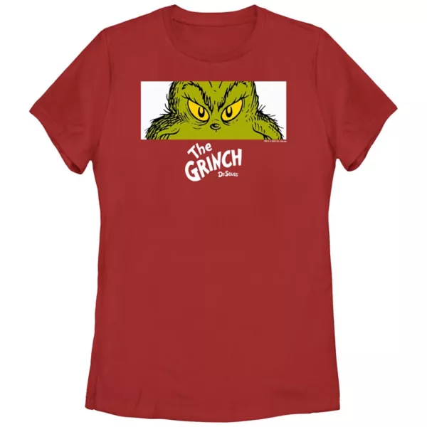 

Футболка с рисунком «Озорные глазки» от Junior's Dr. Seuss Grinch, красный