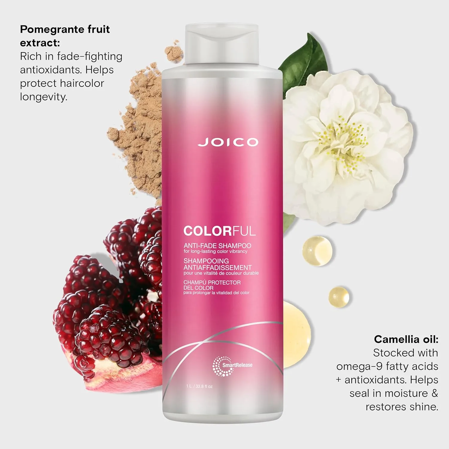 Шампунь Joico Colorful Anti-Fade | Для окрашенных волос | Сохраняет цвет и яркость волос надолго — фото 3