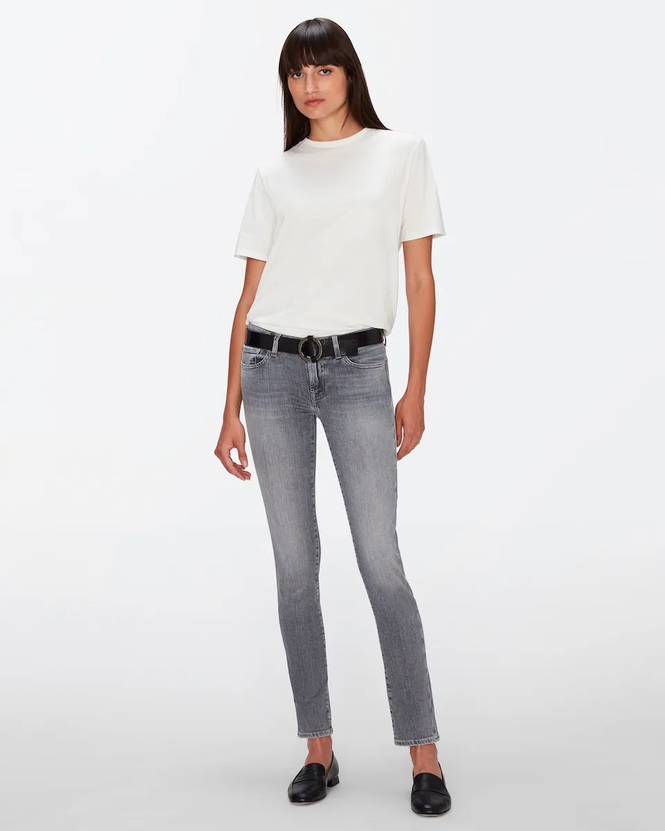 

Женские узкие джинсы Pyper с низкой посадкой 7 For all mankind, серый