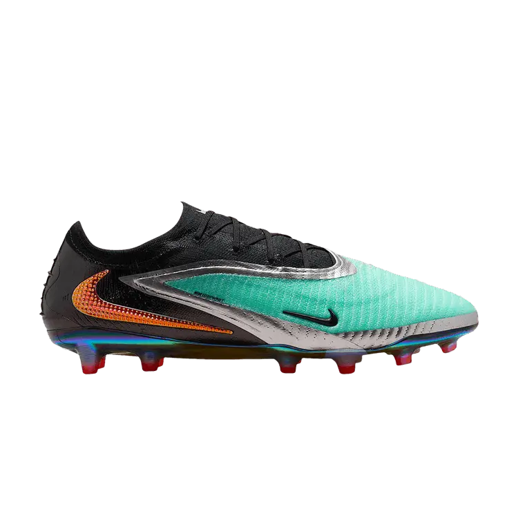 

Бутсы Nike Phantom 6 Low Elite AG 'Chrome Black', бирюзовый
