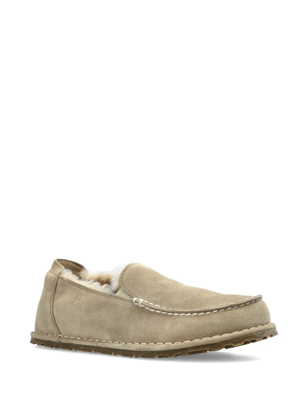 Замшевые лоферы Utti с отделкой из овчины BIRKENSTOCK, нейтральный — фото 2