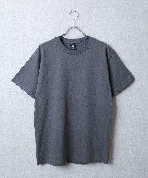 

Футболка с коротким рукавом и круглым вырезом, плотная ткань HANES Beefy-T, дымчато-серый