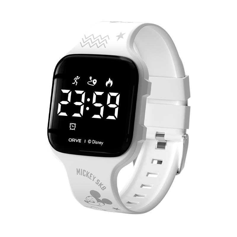 

Disney Часы Electronic Movement Silicone Strap Watch Unisex Black Dial
