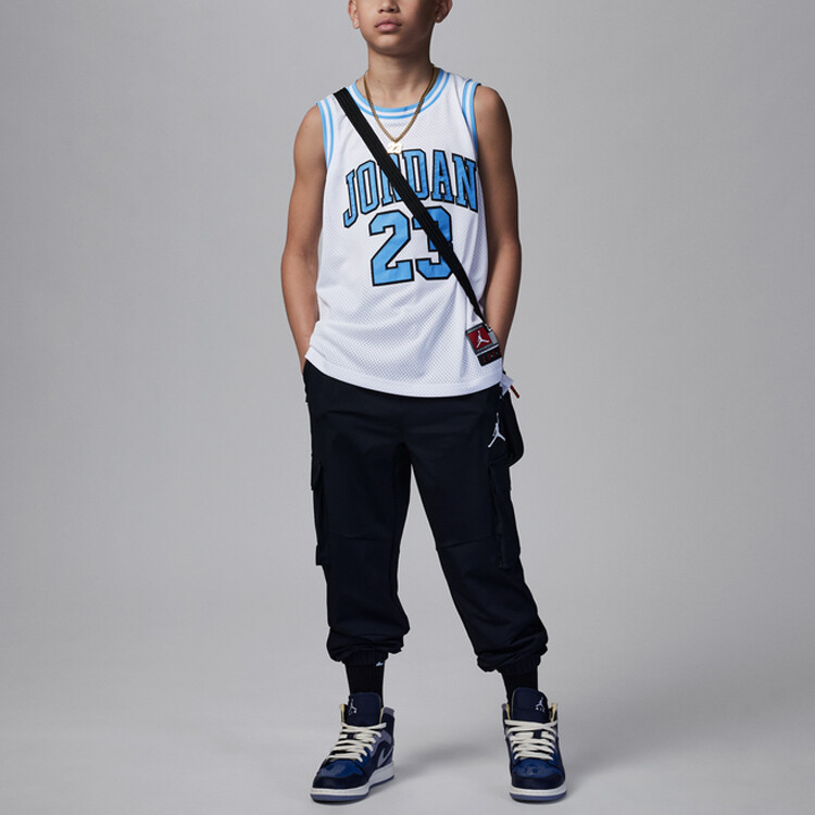 Детские баскетбольные рубашки Jordan Kids, цвет White — фото 3