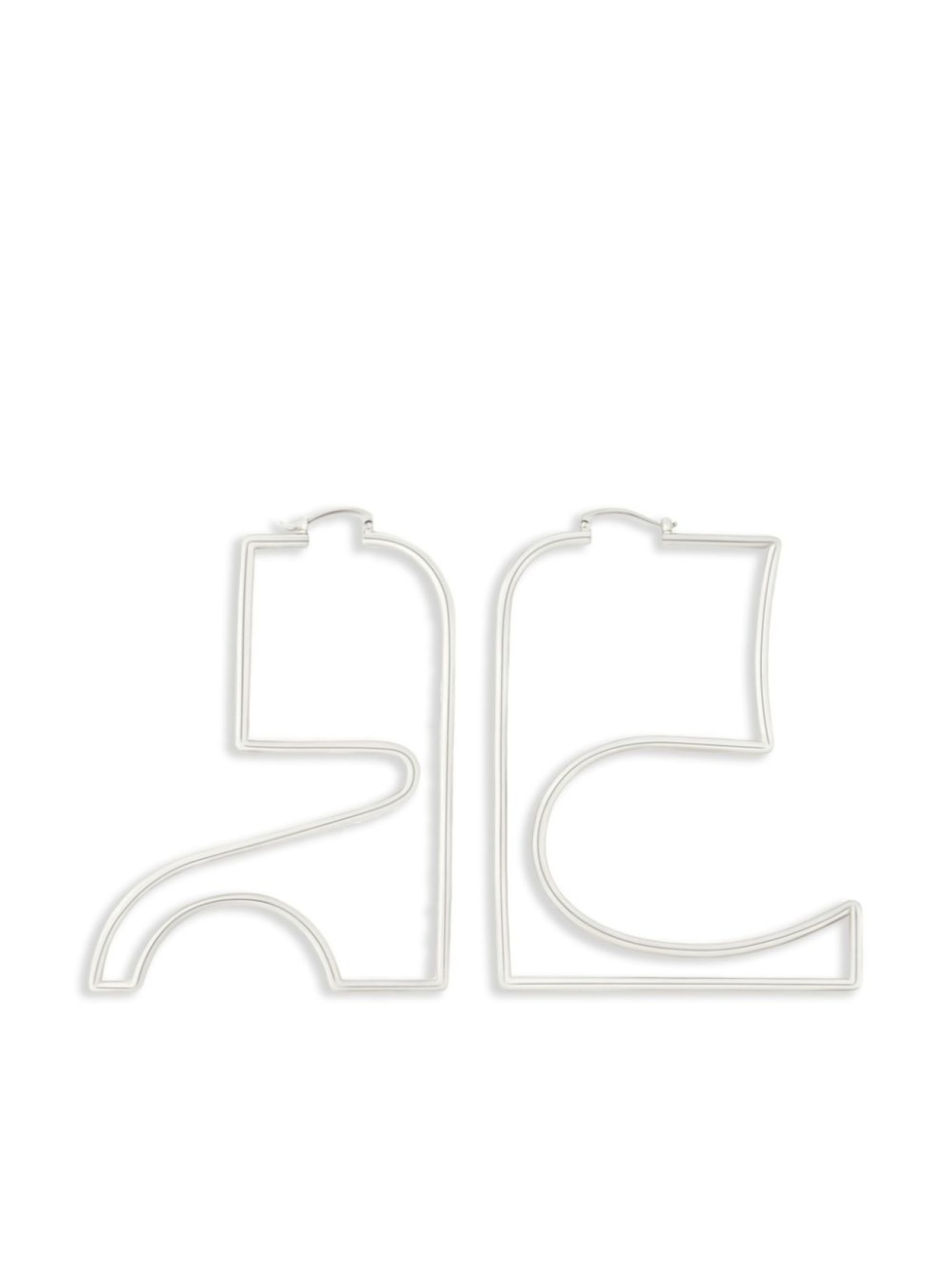 

Courrèges серьги AC, серебряный