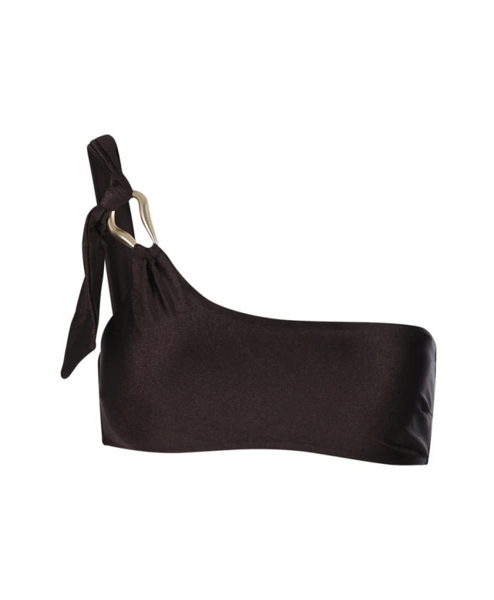

Бикини топ с шоколадной отделкой Zimmermann, коричневый