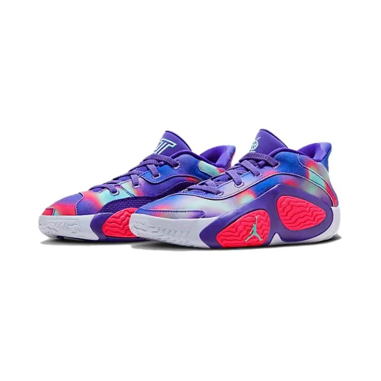 Jordan Спортивные повседневные кроссовки low top фиолетовые pre school — фото 4