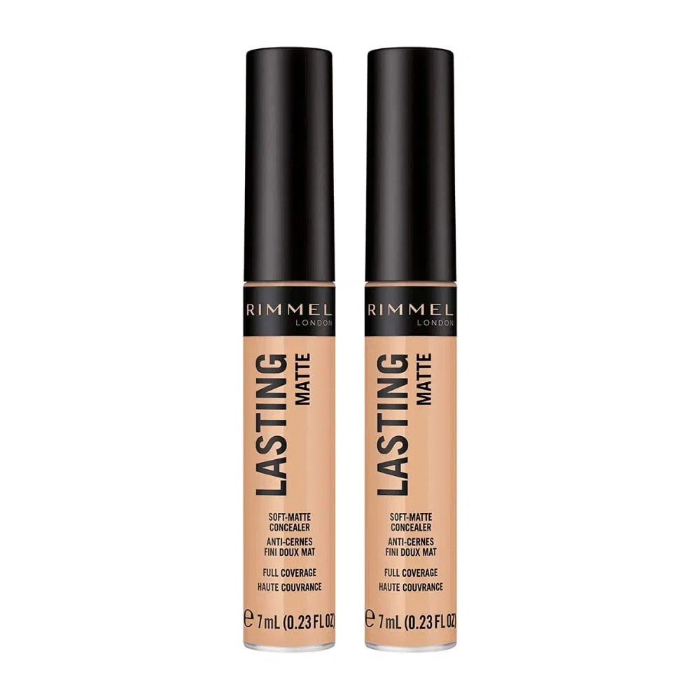 Матовый консилер Rimmel Lasting Matte Full Coverage, оттенок 015 True Ivory (2 шт.) Rimmel