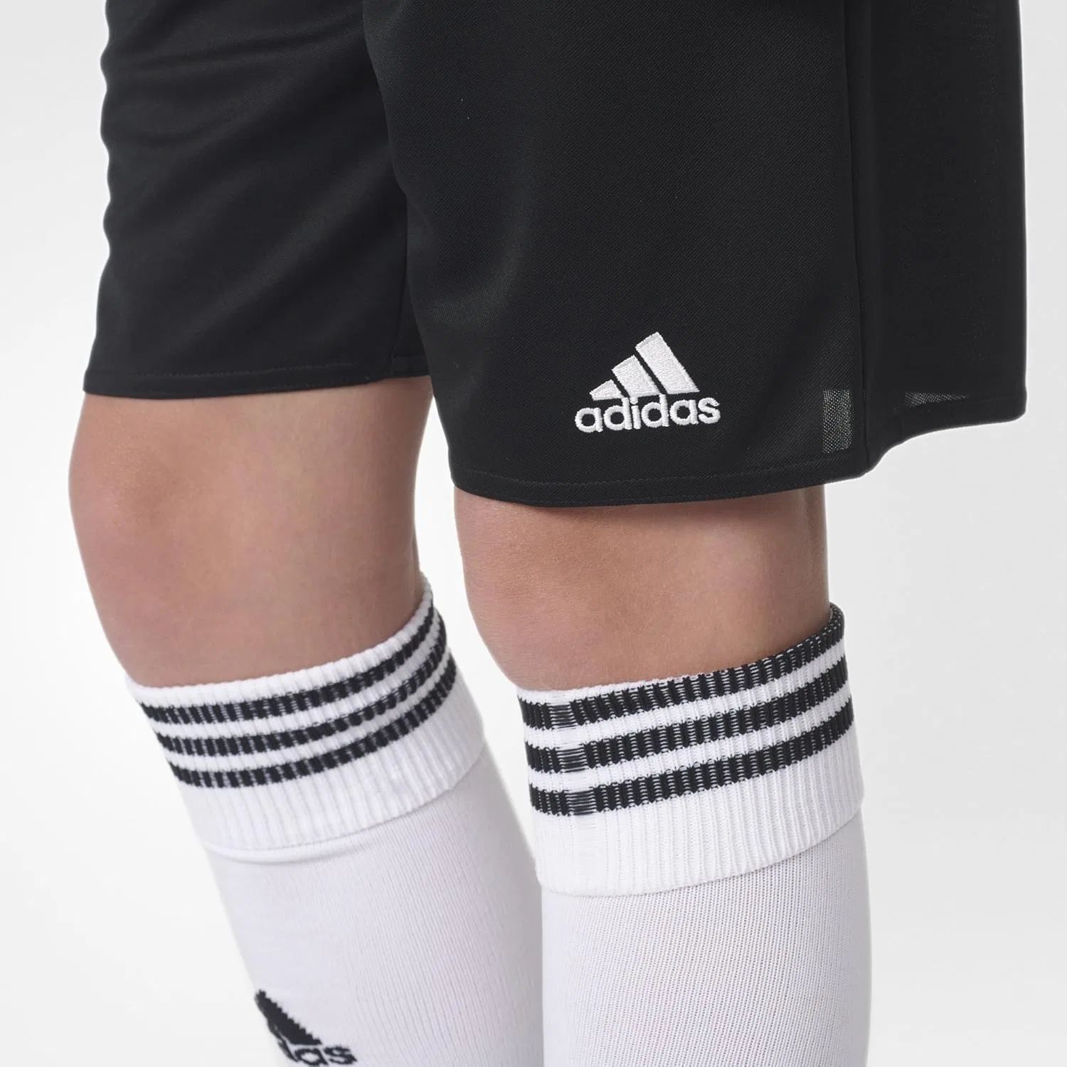 Детские шорты Adidas Parma 16, белые/черные, размер 4T — фото 2