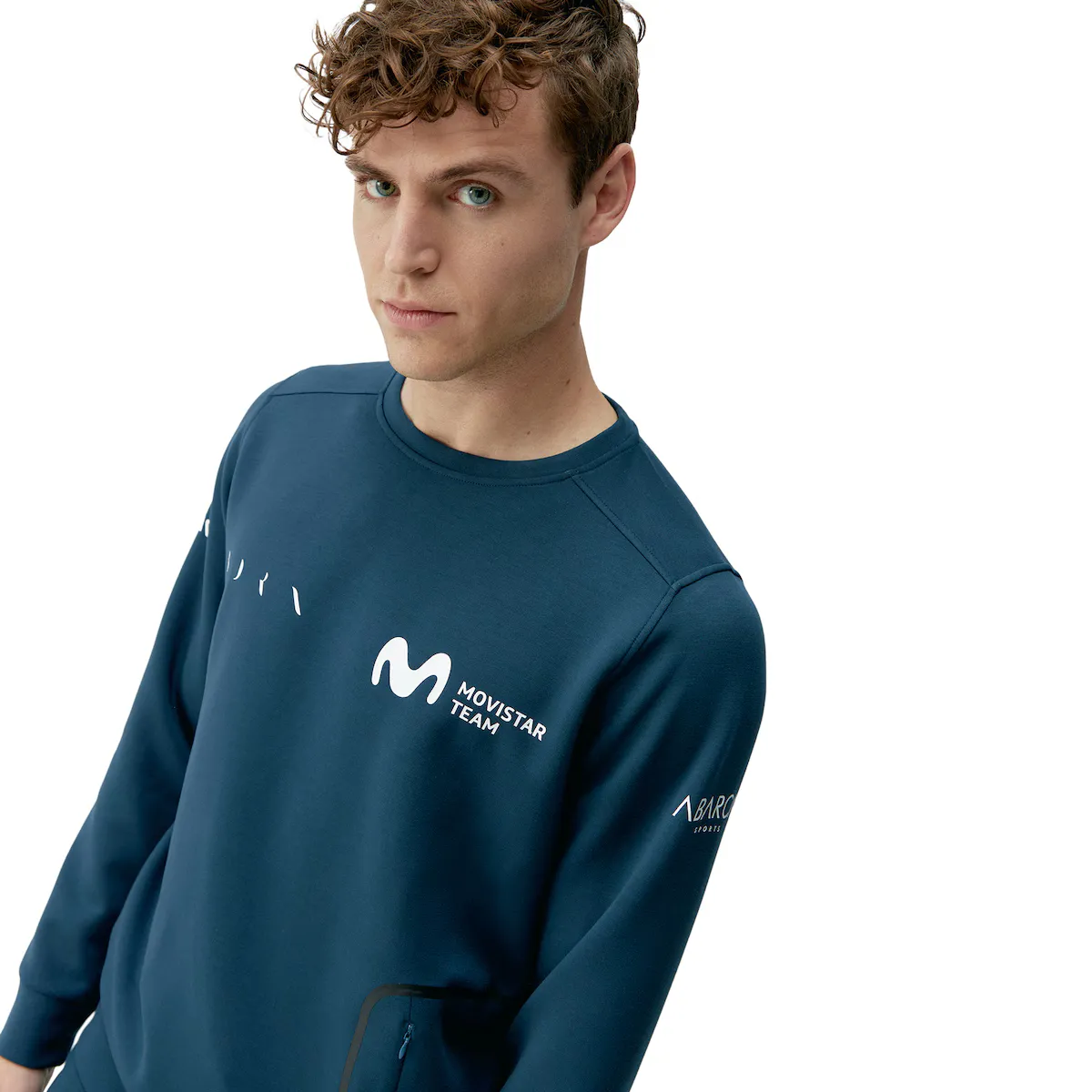 

Movistar Born Living Yoga унисекс свитшот, тёмно-синий