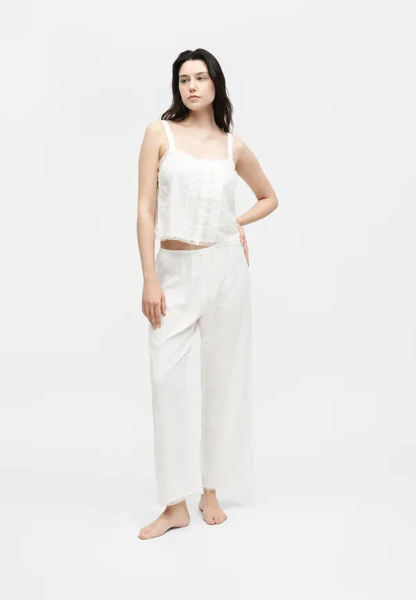 Пижамные штаны Gap, new off white, новый светло-бежевый — фото 2