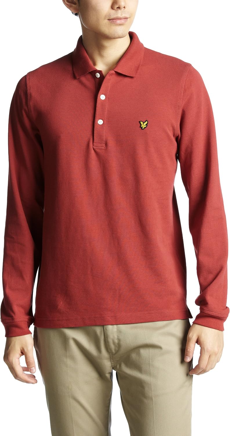 

Поло с длинным рукавом Lyle & Scott LV112341501/KC701V22, красный