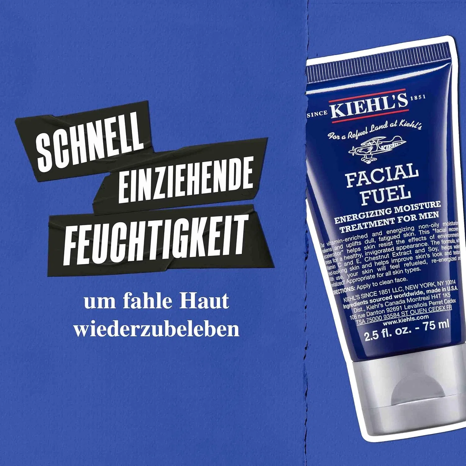 Крем для лица Kiehl's — Мужской увлажняющий «Facial Fuel Energizing» от — фото 3