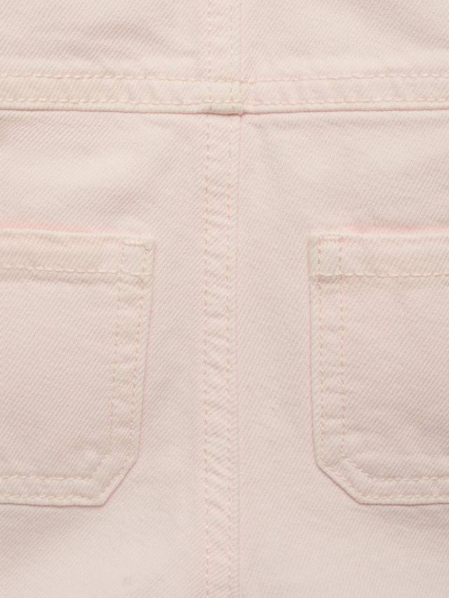 Детские комбинезоны Mila из хлопка с квадратным вырезом и пуговицами Mango, Light Pastel Pink — фото 4
