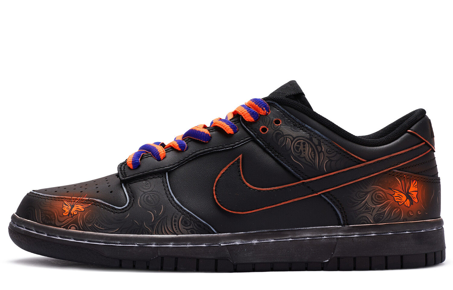 

Кроссовки Nike Dunk Skateboard Shoes Men Low-Top Black Orange