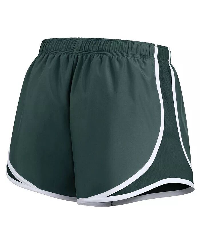 Женские зеленые шорты для выступлений Michigan State Spartans Primetime Tempo Nike, зеленый — фото 3