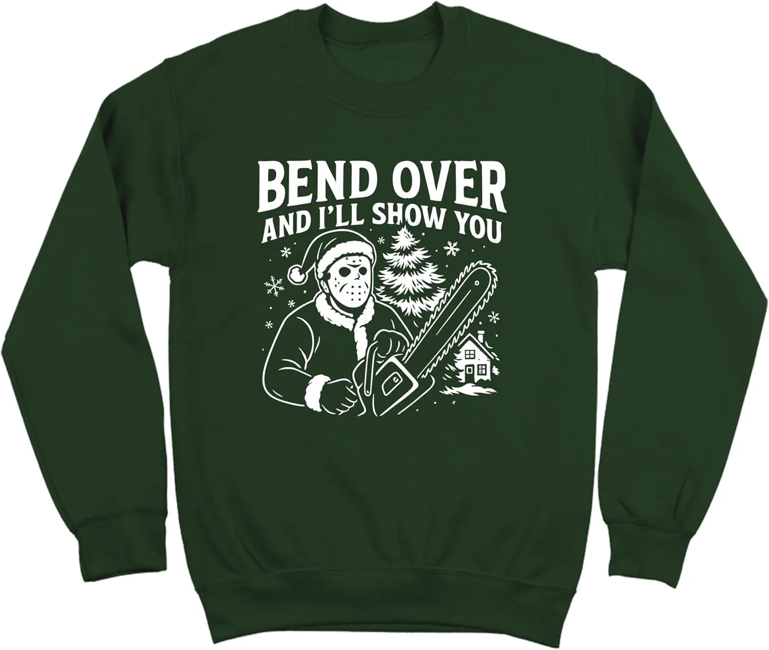 

Свитшот Donkey Tees BEND OVER AND I'LL SHOW YOU с новогодней надписью