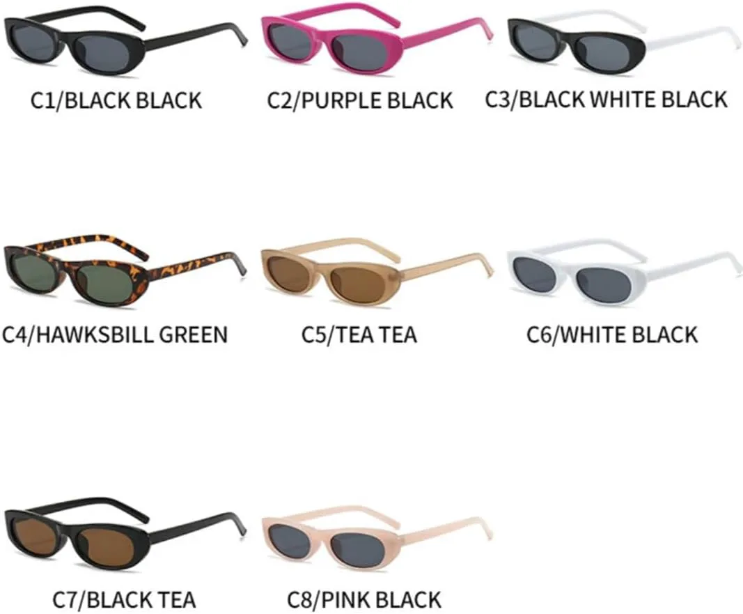 

Солнцезащитные очки с защитой UV400 | «Кошачий глаз», черные, маленькие | для женщин и мужчин, для занятий спортом на открытом воздухе и вождения DSVIGF, Tea Green