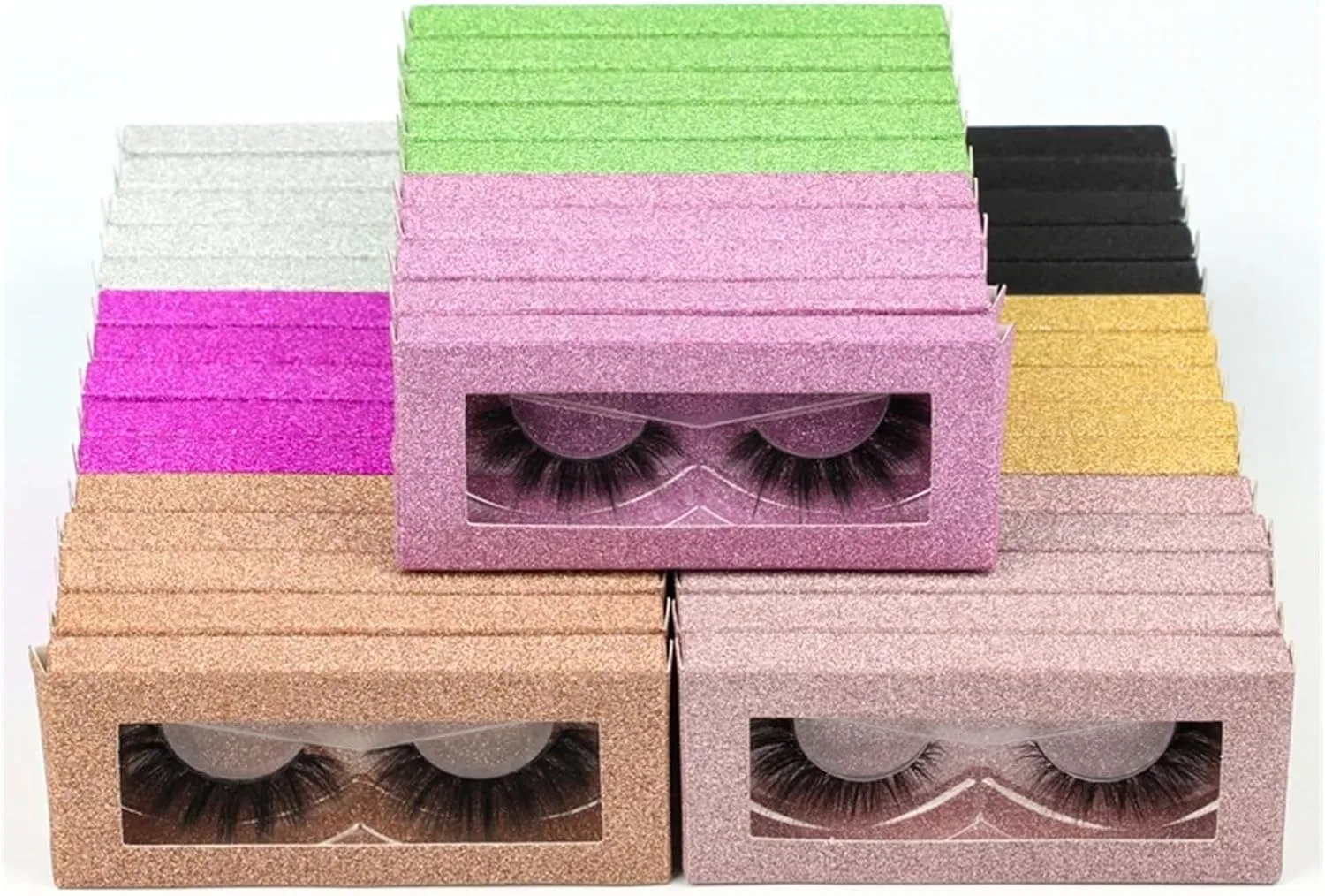 Набор ресниц UAMOU 3D Fake Mink Lashes, смешанный набор 10 пар, 11-15 мм — фото 4