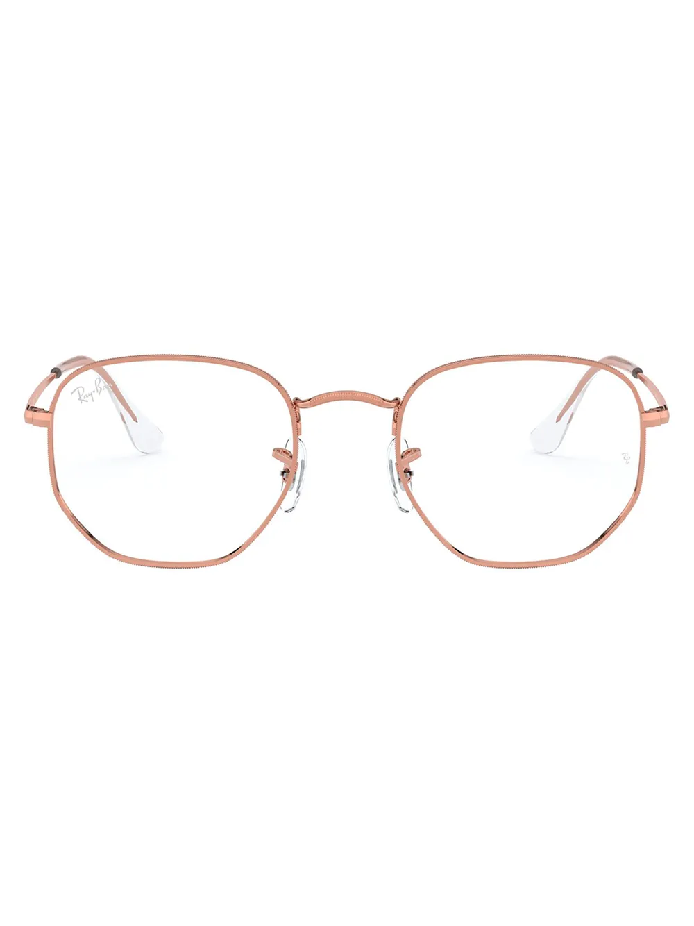 

Очки в геометричной оправе Ray-Ban, розовый