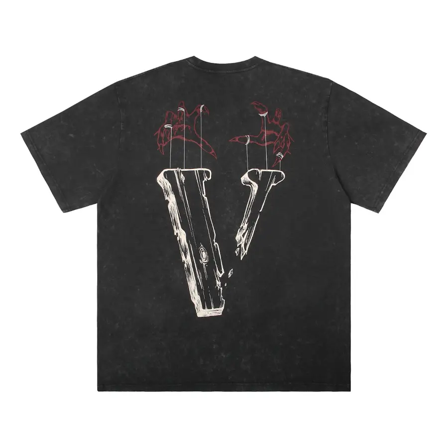 

Футболка VLONE Marionette Logo Washed T-Shirt 'Black', черный