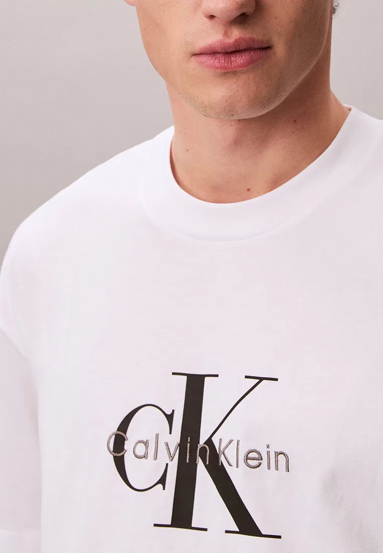 Футболка оверсайз, Calvin Klein Jeans, ярко-белый — фото 4