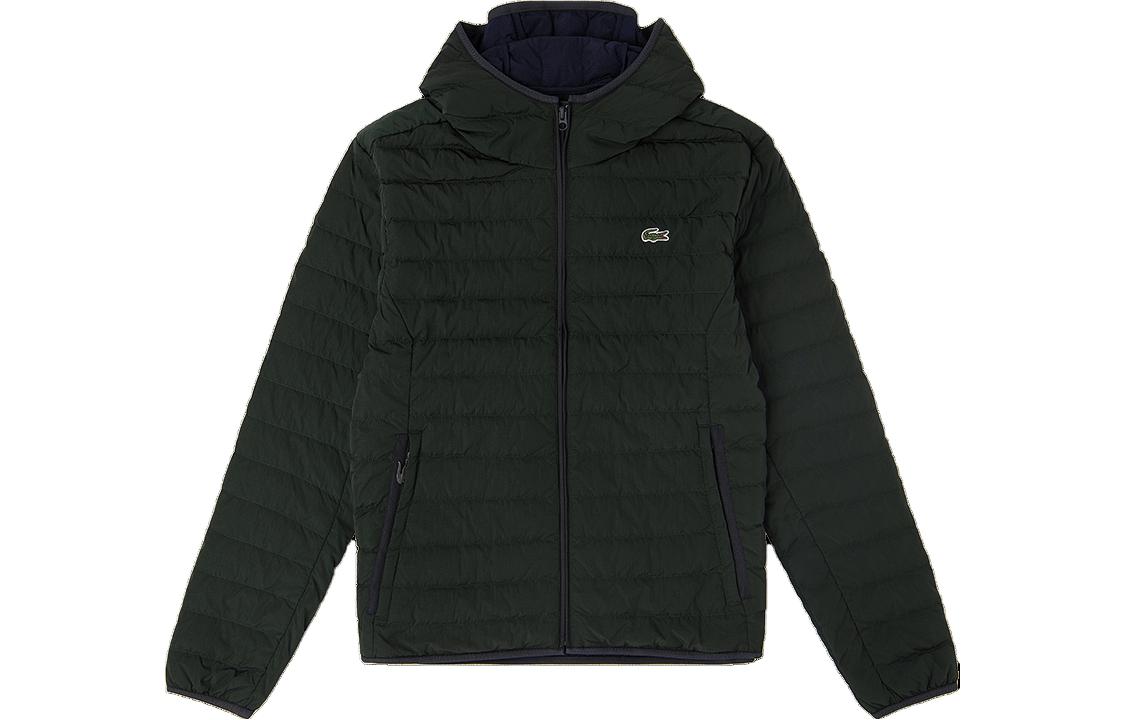 Куртка Lacoste Мужская пуховая куртка, для повседневной носки, Black — фото 4