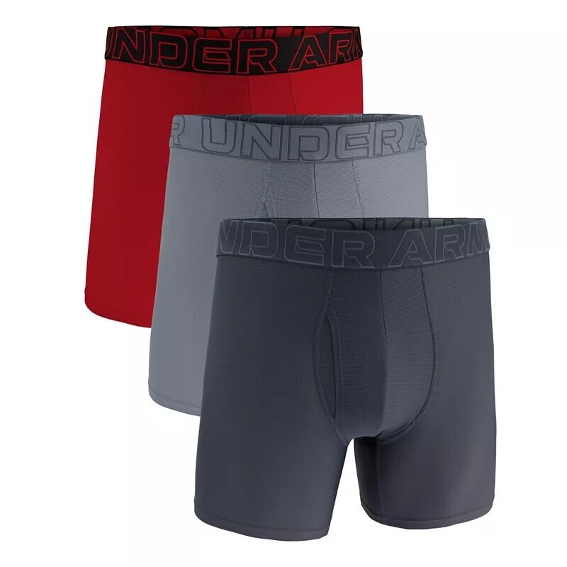 

Мужские боксеры Under Armour Performance Tech Mesh 6 дюймов — 3 шт., мультиколор