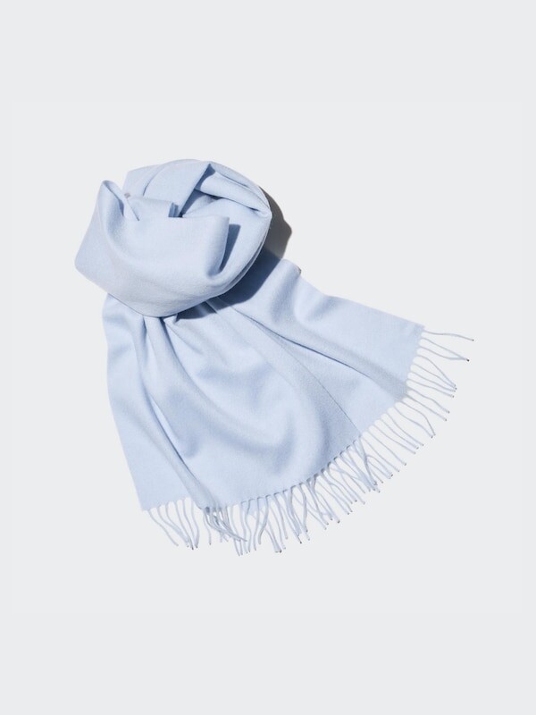 

Кашемировый шарф Uniqlo, синий