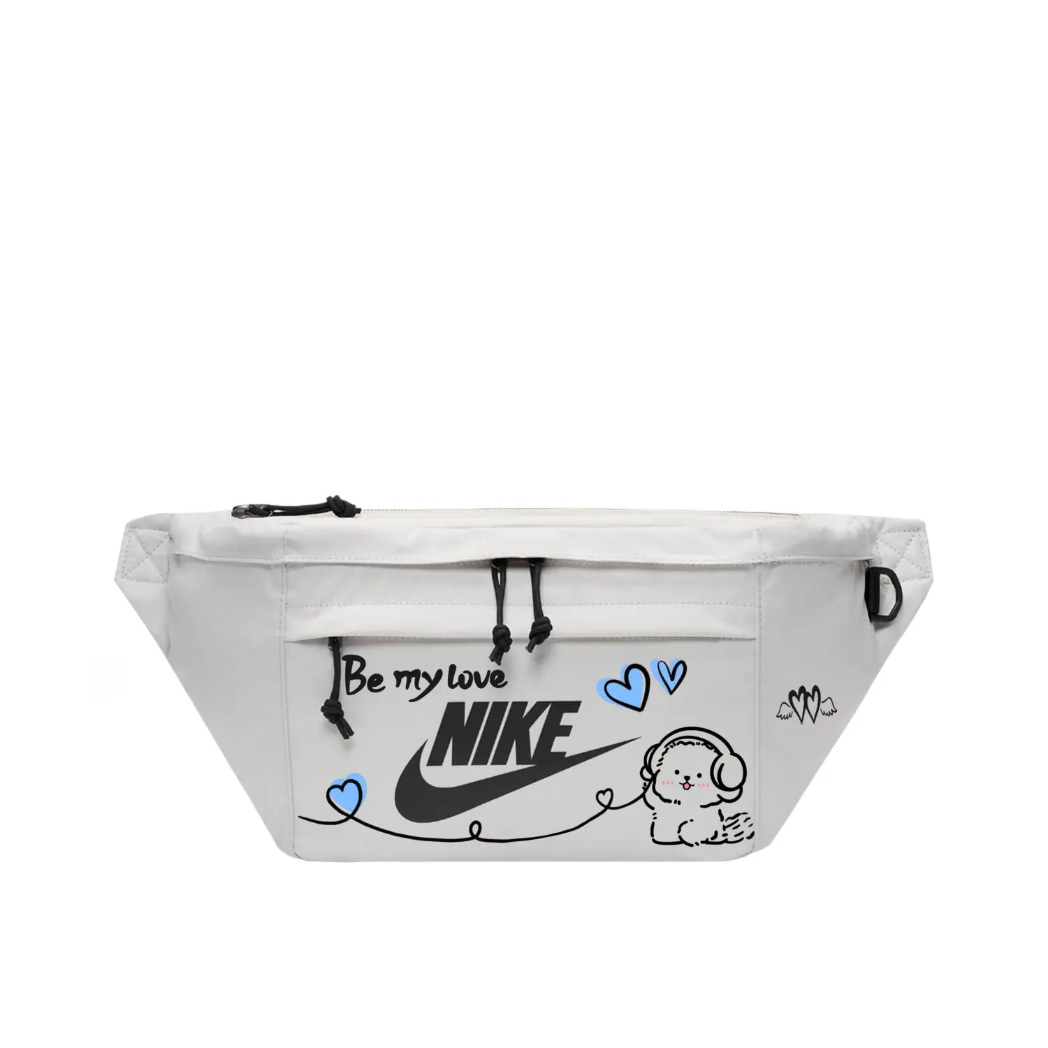 

Nike Унисекс поясная сумка ручной работы с принтом в стиле стритвир, Couple's, Small Blue