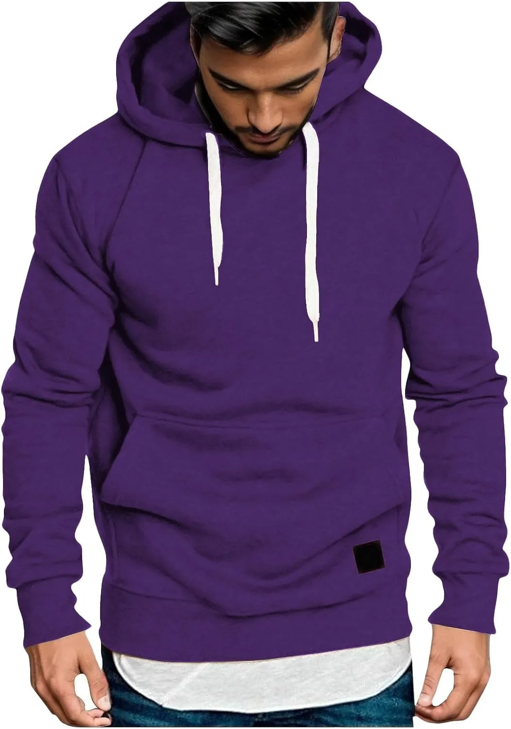 

Толстовка с капюшоном для мужчин Big and Tall, с карманом fnnxeal