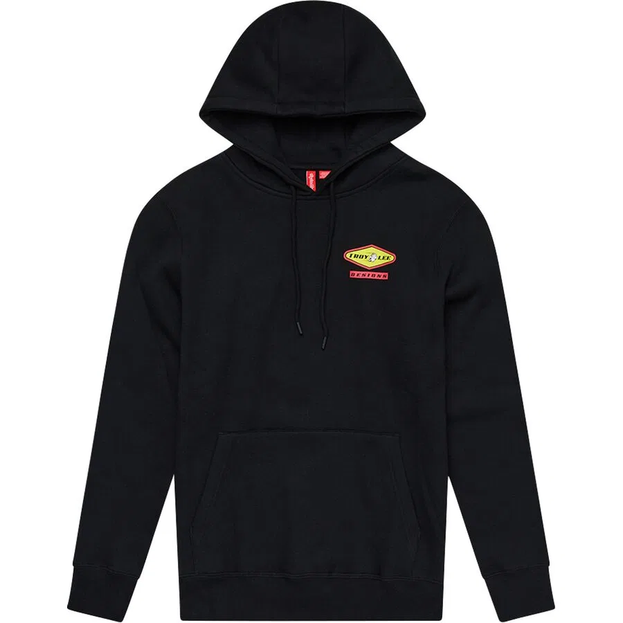 Детская толстовка с капюшоном и надписью "Carb" Troy Lee Designs, Black — фото 2