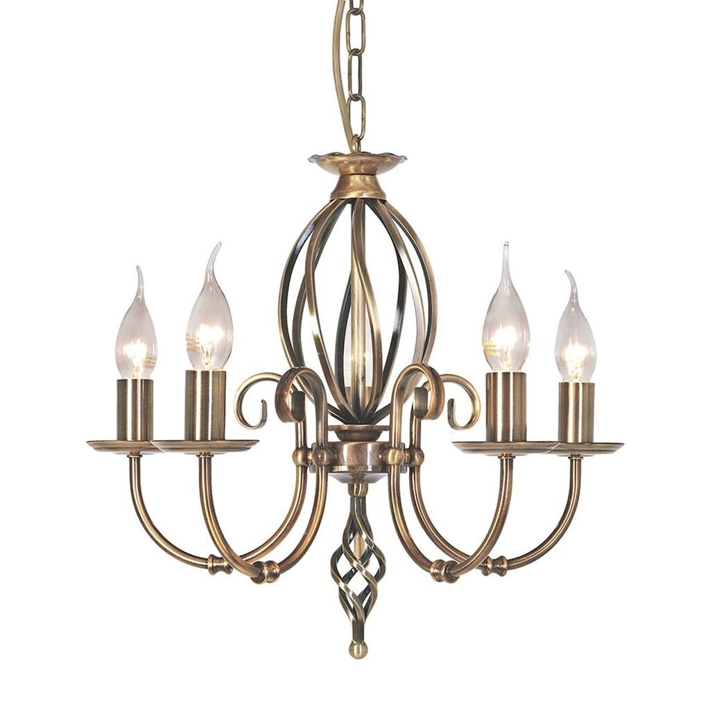

Подвесной светильник Artisan, старинная латунь, 5 лампочек. Elstead Lighting