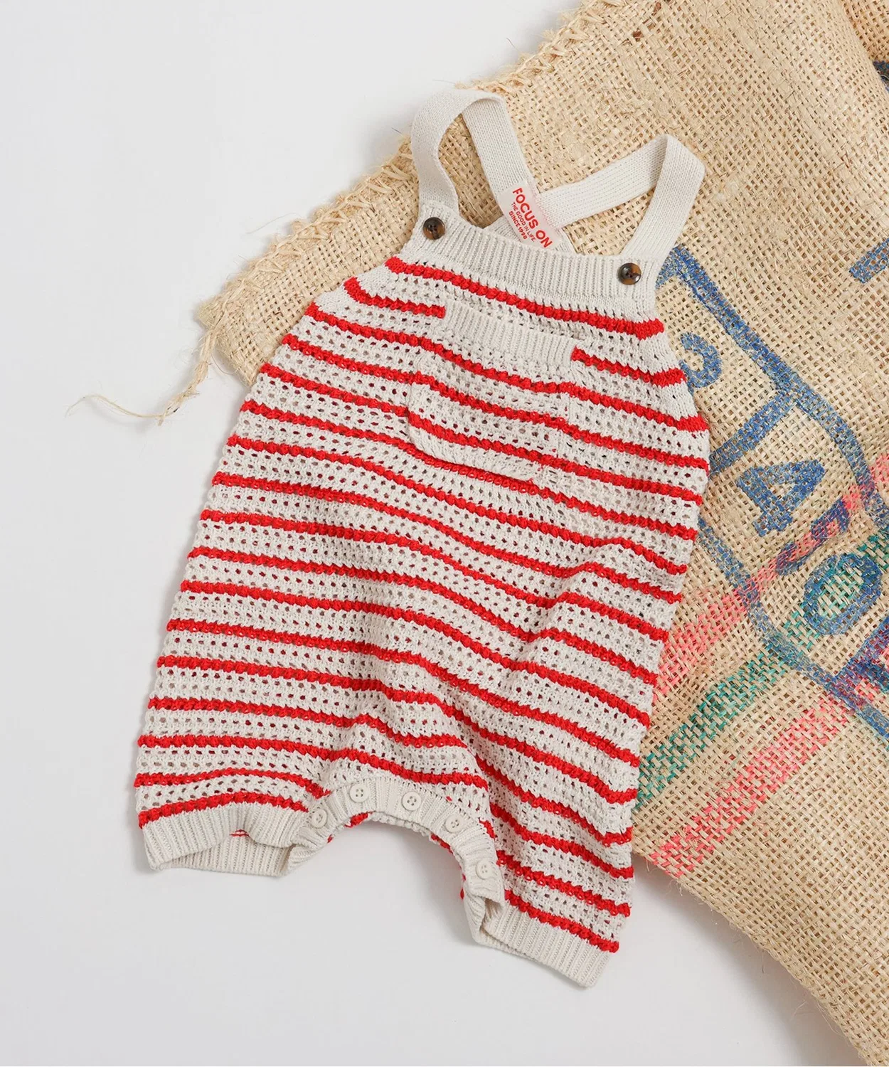Детский комбинезон-сарафан Bpop Summer Knit Salopette, красный