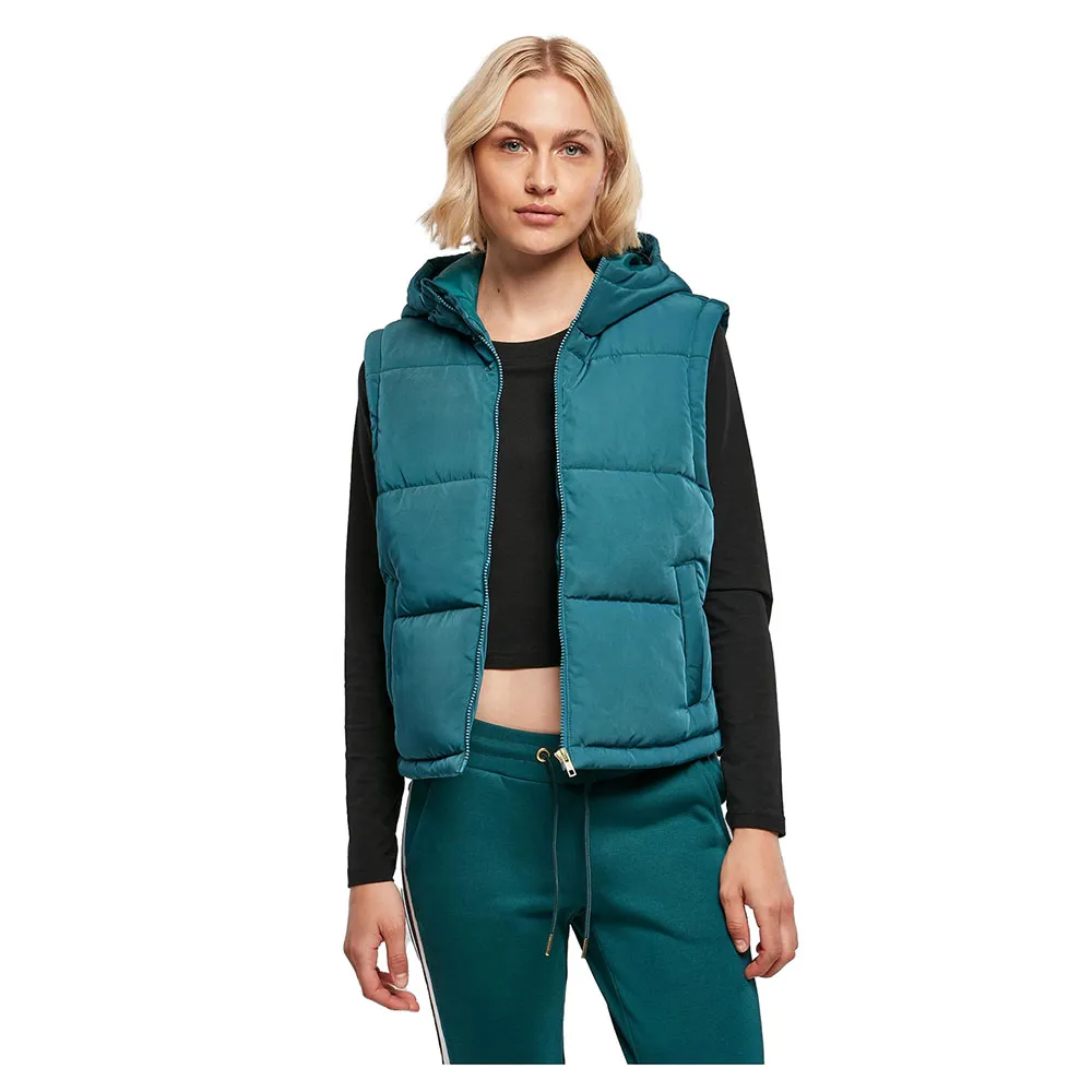 

Жилет Urban Classics Recycled Twill Puffer, синий
