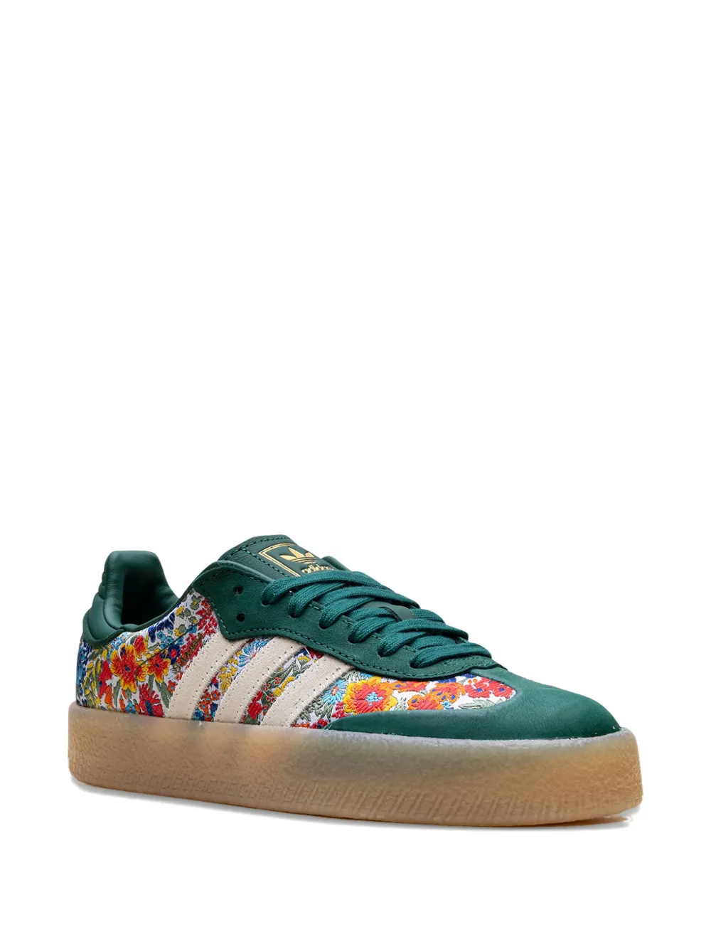 Кроссовки x Liberty London Sambae "Liberty London Collegiate Green" Adidas, зеленый — фото 2