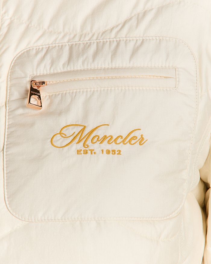 Тегея Куртка на ватине Moncler, слоновая кость/кремовый — фото 4